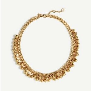 Ann Taylor Bauble Necklace 16"  Gold New 436879